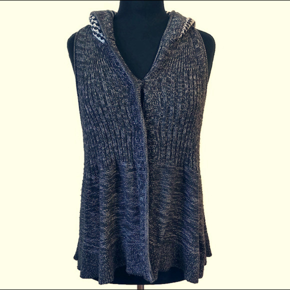Free People Knit Hooded Vest - Picture 3 of 5